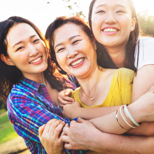 Mother Daughter Casual Adorable Happiness Life Concept